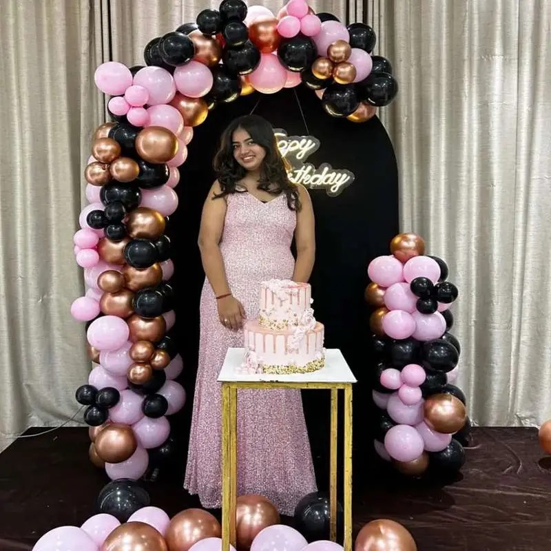 Birthday balloon room decoration at home — New Chandigarh