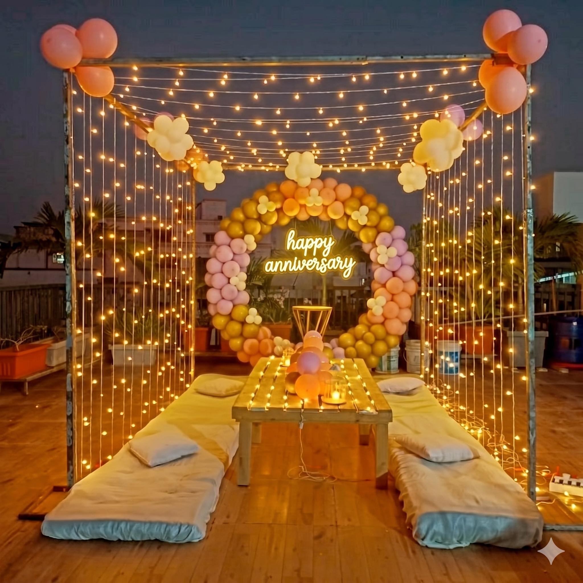 Balloon decoration setup by Balloon Decoration Mohali — Zirakpur