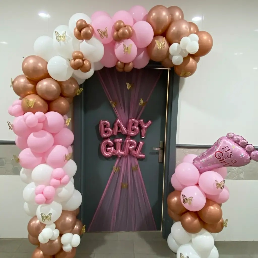 Welcome baby homecoming balloon decoration — Zirakpur