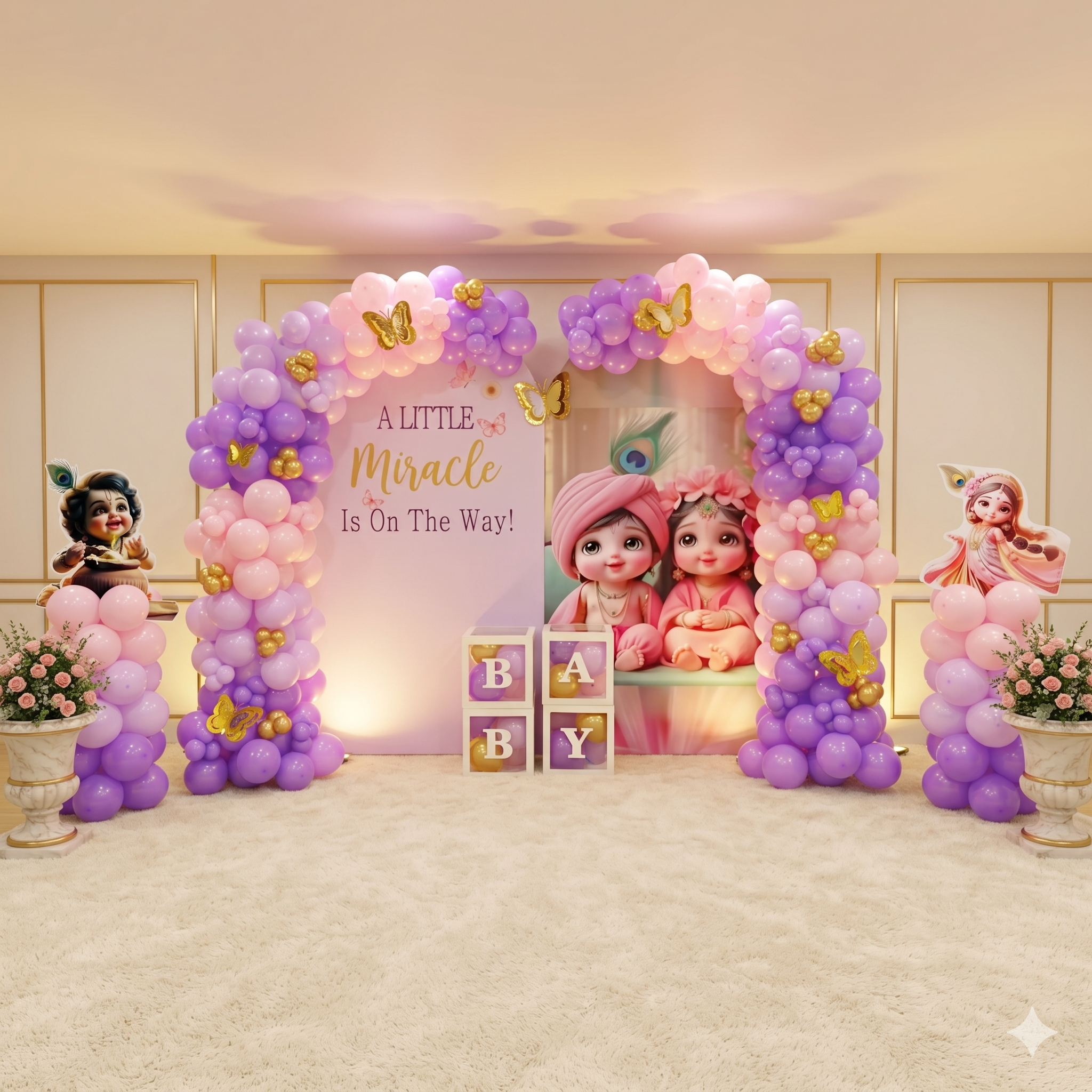 Balloon decoration setup by Balloon Decoration Mohali — Panchkula
