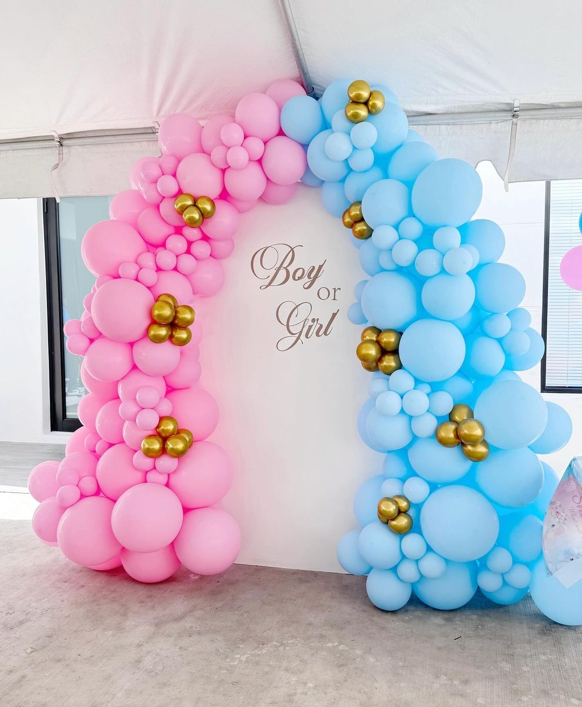 Baby shower and godbharai decoration with pastel balloons — Kharar