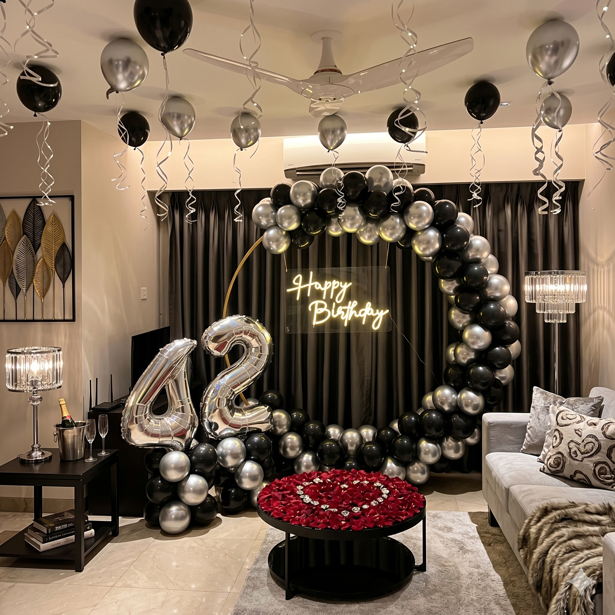Balloon decoration setup by Balloon Decoration Mohali — Kharar