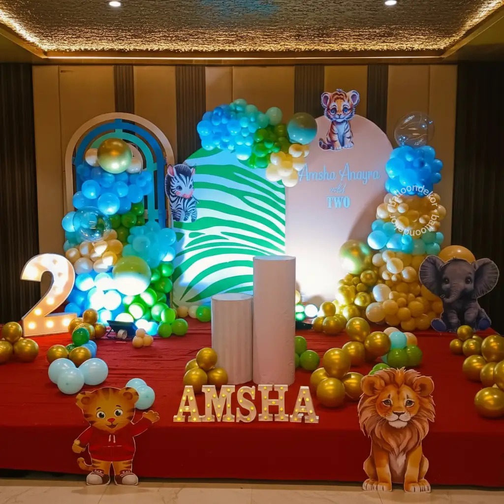 Kids theme birthday party decoration — Aerocity Mohali
