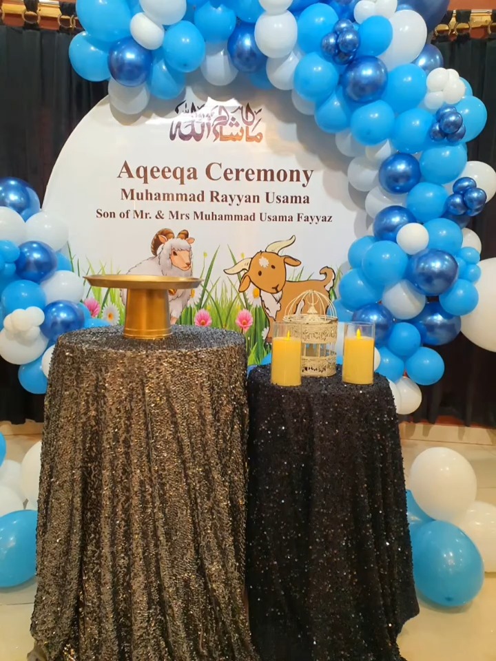Naming ceremony namkaran balloon decoration with name foil — recent real setup