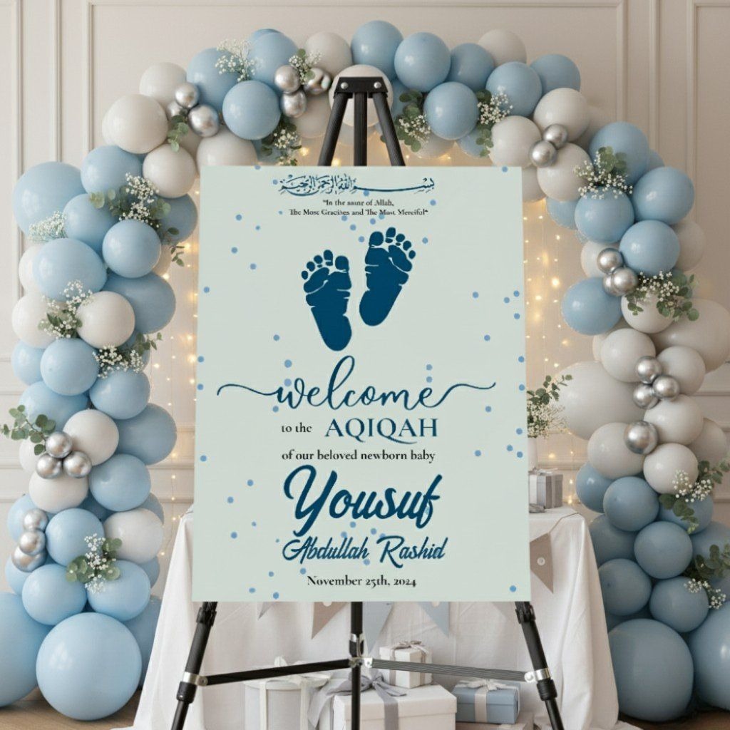 Naming ceremony namkaran balloon decoration with name foil — Kharar