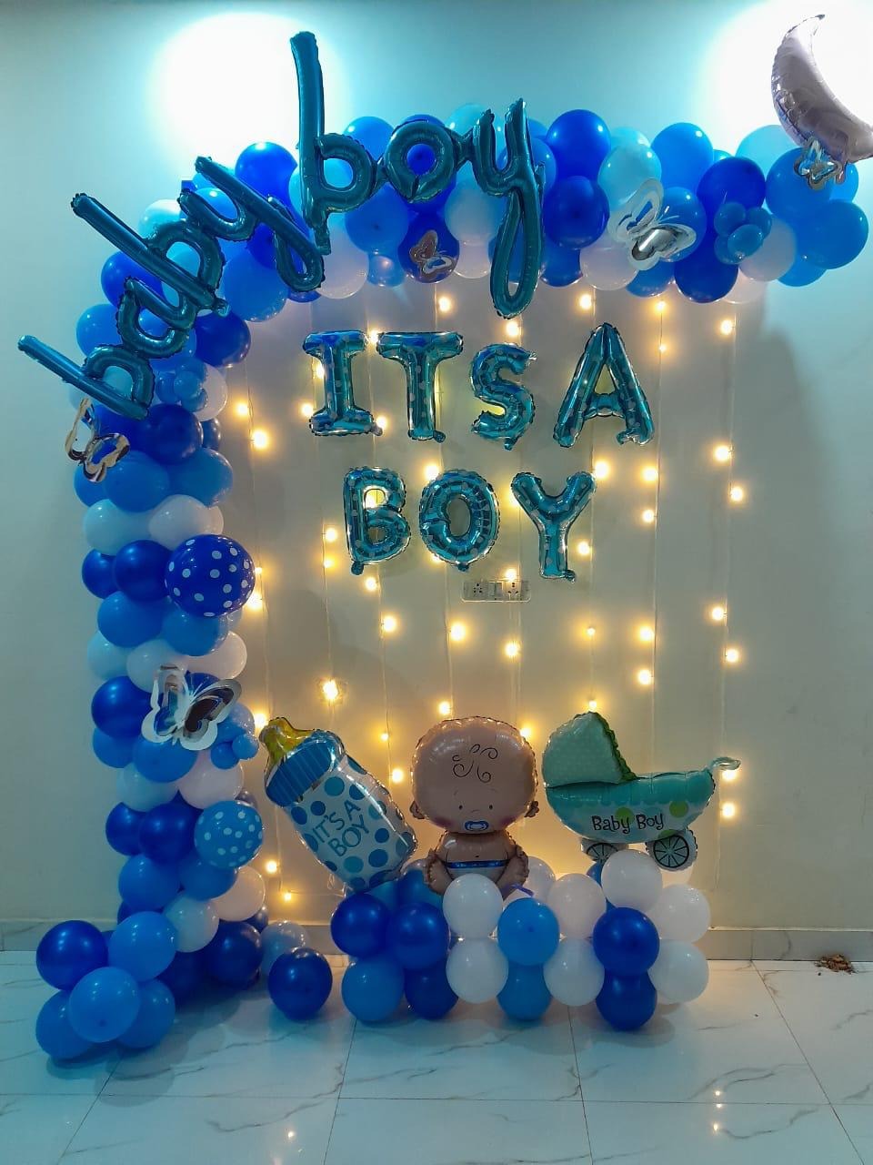 Welcome baby homecoming balloon decoration — Mohali